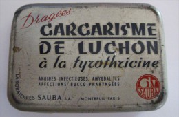 Gargarisme De Luchon A La Tyrothricine :   ( Boite Metal ) - Boxes