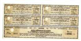 Hongrie Hungary Ungarn - Lottery Ticket 1928 AUNC - Hongarije