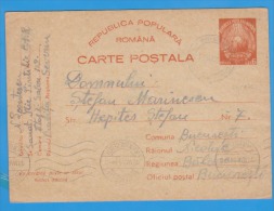 ROMANIA 1951 Postal Stationery Postcard. Coat Of Arms - Lettres & Documents
