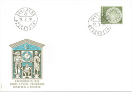 Suisse FDC 1980 " Cadran Astronomique De Berne " Yvert 1091 - Clocks