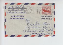 TBC Tuberculosis Cancelation On Airmail Cover Postal Stationery, 1954 (me025) Red Cross - Covers & Documents