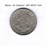 MEXICO   50  CENTAVOS  1967  (KM # 451) - México