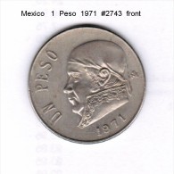 MEXICO   1  PESO  1971  (KM # 460) - Mexique