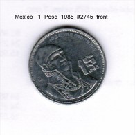 MEXICO   1  PESO  1985  (KM # 496) - Messico