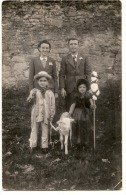 Petit Berger Et Petite Bergere  Et Leur Troupeau - Photo Carte TTB - Crías