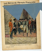 MILITAIRE Les HEROS De L´ ARMEE FRANCAISE Couverture Protège Cahier 1815 DAUMESNIL à VINCENNES / Coll. CHARIER - Copertine Di Libri