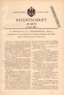 Original Patentschrift - Dr. Weiskopf In Morchenstern I. Böhmen ,1900, Herstellung Von Kupferspiegel Auf Glas , Smržovka - Boehmen Und Maehren