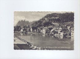 Gernsbach Im Murgtal AN DER MURG MIT BLICK AUF SCHLOSS EBERSTEIN  1962   2 SCANS - Gernsbach