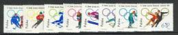 POLAND 1964 INNSBRUCK   MICHEL 1457-1464 MNH - Winter 1964: Innsbruck