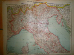 ANCIENNE CARTE  ITALIE SEPTENTRIONALE    DIM 57 X 45 CM - Topographical Maps