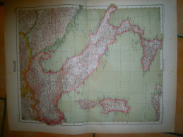 ANCIENNE CARTE  ITALIE    DIM 57 X 45 CM - Topographical Maps
