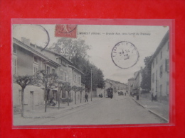 RHONE-LIMONEST-GRANDE RUE VERS L'ARRET DU TRAMWAY-TRAMWAY-ANIMEE - Limonest