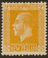 NZ 1915 2d Cowan P14x15 KGV SG 448 HM YS157 - Neufs