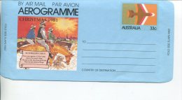 (776) Australia Aerogramme - 33 Cents Christmas - Luchtpostbladen