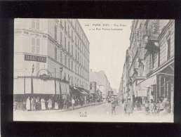 Paris  XIVe Rue Didot à La Rue Pierre Larousse édit. F-F  N° 432 , Animée Tabac Vins Renard , Tramway - Arrondissement: 14