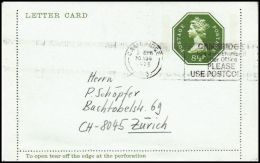 Great Britain 1978, Postal Stationery Cambridge To Zurich - Stamped Stationery, Airletters & Aerogrammes