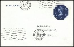 Great Britain 1978, Postal Stationery Canterbury To Zurich - Stamped Stationery, Airletters & Aerogrammes