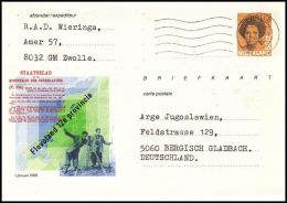 Netherlands 1986, Postal Stationery Zwolle To Bergisch Gladbach - Brieven En Documenten