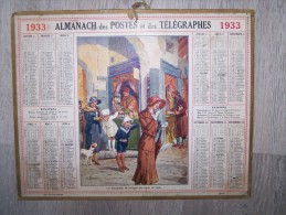 @ 1933 ALMANACH POSTES ET TELEGRAPHES JOLI DESSIN MARCHANDS DE PARFUMS DES SOUKS DE TUNIS, BEUZON, OBERTHUR, ARDENNES 08 - Tamaño Grande : 1921-40