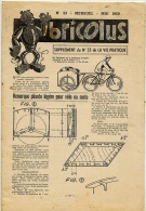 BRICOLUS BRICOLAGE N°33 Mai 1950 / Remorque VELO MOTO Voir Détails Et Sommaire - Andere & Zonder Classificatie