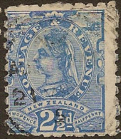 NZ 1882 2 1/2d Blue QV SG 220 U YX74 - Usados