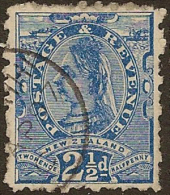 NZ 1882 2 1/2d Blue QV SG 220 U YX73 - Gebruikt