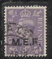 OCCUPAZIONE BRITANNICA MEF 1943 -1947 3 P TIMBRATO USED - Britse Bezetting MEF