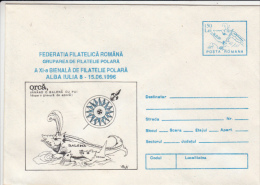 WHALE, ORCA, COVER STATIONERY, ENTIER POSTAL, 1996, ROMANIA - Ballenas