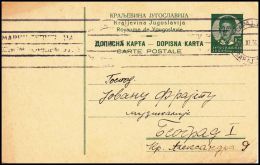 Yugoslavia 1936, Postal Stationery Sarajevo To Beograd - Entiers Postaux