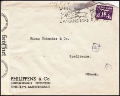 Netherlands 1946, Censored Cover Amsterdam To Lubeck - Brieven En Documenten