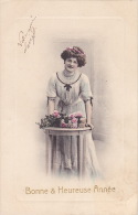 CPA - Fantaisie - Femme - Lady - Bonne Année - Collection Idéale - 62 - Femmes