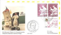 76199)  Papa G.paoloII Dispaccio Speciale Vaticano-praga - Andere & Zonder Classificatie