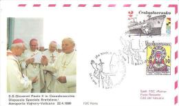 76201)papa Giovanni Paolo IIdispaccio Speciale Vajnory-vaticano     22/04/1990 - Altri & Non Classificati