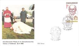 76203)papa Giovanni Paolo II Visita  Velehrad 22/04/1990 - Otros & Sin Clasificación