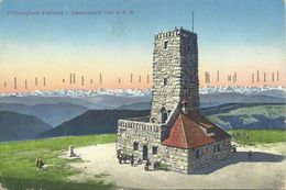 AK Feldberg Schwarzwald Turm + Alpenkette Color 1917 Feldpost #12 - Feldberg