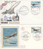 4 FDC's Frankrijk M.b.t. De Luchtvaart (4 FDC's France About Aviation) - Non Classés