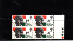GRAN BRETAGNA  1969 - Unificato 574**  (x 4) - Gandhi - Ungebraucht
