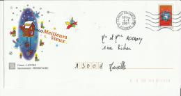 FRANCIA ENTERO POSTAL NAVIDAD RELOJ CUCO VELA - Horlogerie