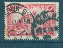 VARIÉTÉS 1920 N° 112  DEUTSCHES REICH 1 MARK   OBLITÉRÉ   DOS  CHARNIÈRES YVERT TELLIER 2.50 € - Varietà & Curiosità