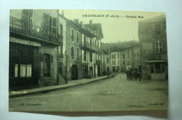 D 63 - Chateldon - Grande Rue - Hotel Du Centre - Chateldon