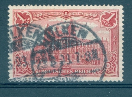 VARIÉTÉS  1905 - 1911  N° 92 A    REICHSPOSTAMTE IN BERLIN 1 MARK   OBLITÉRÉ YVERT TELLIER 3.00 € - Plaatfouten & Curiosa