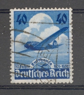 1936 N°54 FAHRE 10 LUFTHANFA  DEUTSCHES  IIIe REICH 40 OBLITÉRÉ DOS CHARNIÈRE - Poste Aérienne & Zeppelin