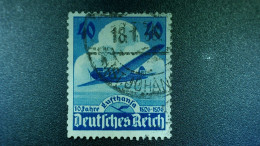 1936 N° 54 DEUTSCHES IIIe REICH 40  OBLITÉRÉ 18.1.36 ST JOHAN AUTRICHE - Poste Aérienne & Zeppelin