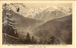 CPA 74  Passy - Panorama Du Mont Blanc, Vue Prise De La Route Conduisant Au Lac Vert - Passy