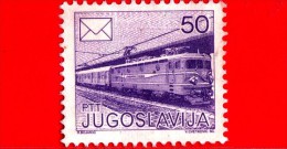 JUGOSLAVIA  - 1986 - Servizio Postale - Treno - 50 - Usados