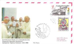 76214VISITA   SANTO PADRE G.PAOLO II  IN CECOSLOVACCHIA - Altri & Non Classificati