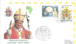 76220)VISITA PASTORALE SANTO PADRE G.PAOLO II   DISP.SPECIALE VATICANO-CAPO VERDE - Sonstige & Ohne Zuordnung