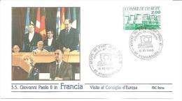 76225)VISITA   SANTO PADRE G.PAOLO II     FRANCIA  AL CONSIGLIO D´EUROPA - Other & Unclassified