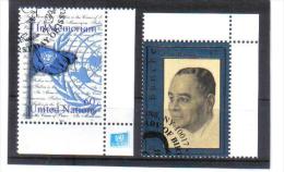 ESS570  UNO NEW YORK 2003  MICHL 931 + 940 ECKRAND Used / Gestempelt - Used Stamps