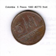 COLOMBIA    5  PESOS  1980  (KM # 268) - Colombia